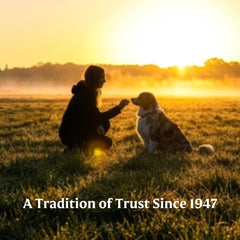 Bil-Jac Original Recipe treats during a training session for positive reinforcement.