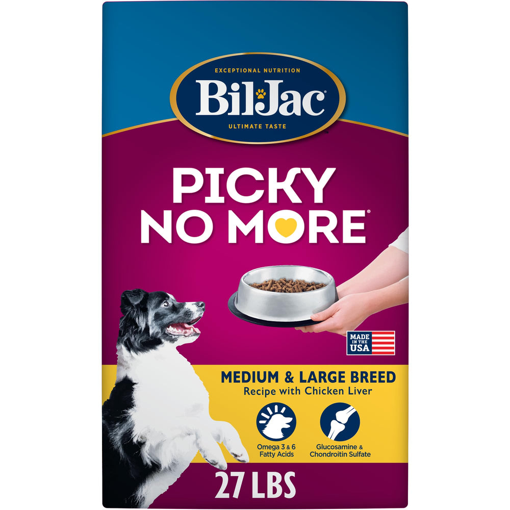 Bil-Jac Picky No More kibble in a bowl may entice picky eaters