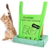 Bilibara biodegradable cat poop bags with handles, leakproof and easy to tie.