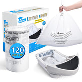 Bilibara litter box liner bag for robots 3 and 4, 120-pack for self-cleaning drawers.