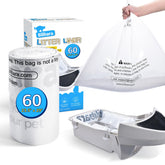 Bilibara litter-box-liner-bags-60-pack inside a self-cleaning drawer for quick, mess-free disposal.