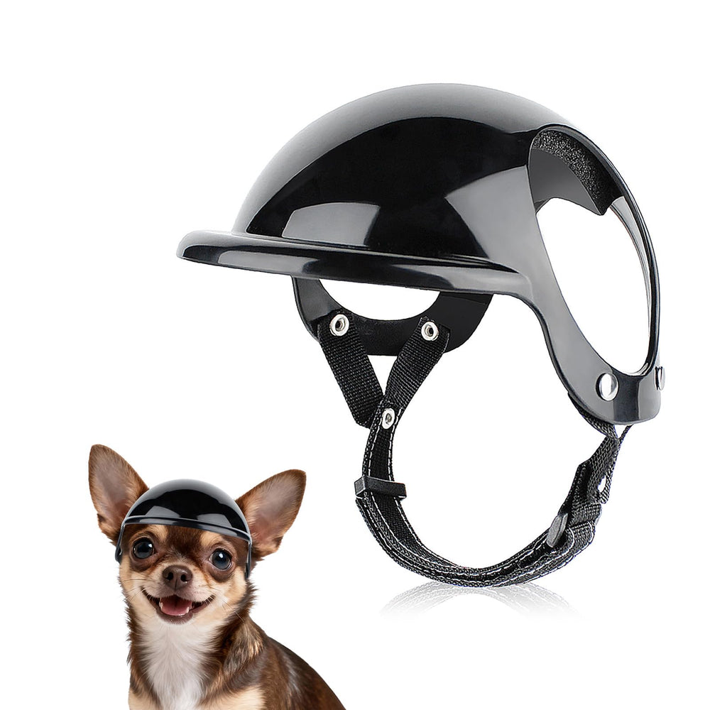 Billionchains extra small dog helmet with ear holes β front view for comfortable outdoor wear.