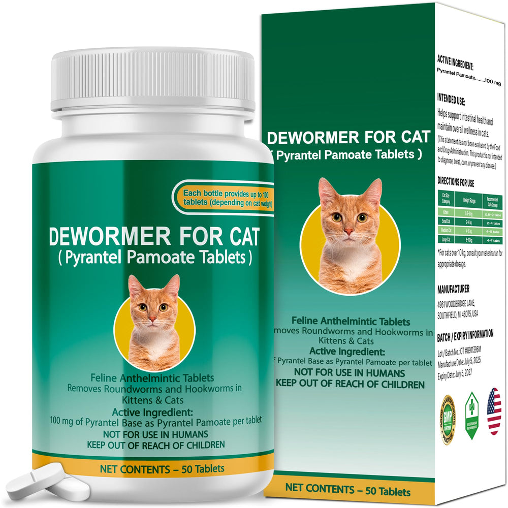 Bingbrofam cat dewormer tablets for easy at-home use and routine care.