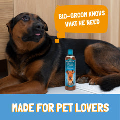 Bio-Groom Bronze Lustre color boost on brown coat emphasizing warmth and shine.