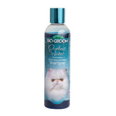 Bio-groom Purrfect White Shampoo bottle showing color-enhancing care for light coats