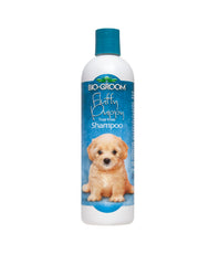 Bio-Groom tearless puppy shampoo bottle shows gentle cleansing for sensitive skin.