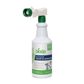 Bioda Probiotic Outdoor Odor Eliminator spray bottle neutralizes patio pet odors.
