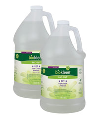 Biokleen Bac-Out pet stain remover bottle targets stains and odors on various surfaces