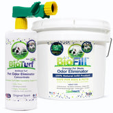 BioTurf Mini Power Pack sprayer ready for outdoor odor control around pets.