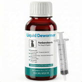 Bipinelyt liquid fenbendazole 100ml bottle ready for easy deworming with food.