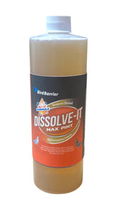 Bird Barrier Dissolve-It Max bottle showing concentrated enzyme cleaner for bird droppings.