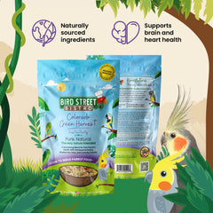 Bird Street Bistro freeze-dried fruits and kale are visible for flavorful nutrition.