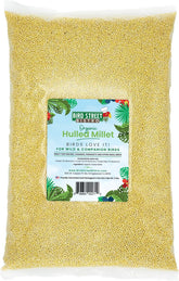 Bird Street Bistro hulled millet closeup showing clean seeds for small birds