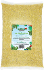 Bird Street Bistro hulled millet closeup showing clean seeds for small birds