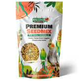 Bird Street Bistro premium seed mix 11oz bag foraging-ready nutrition.