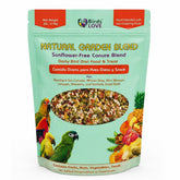 Birds LOVE garden blend conure bowl shows a colorful natural mix for enrichment