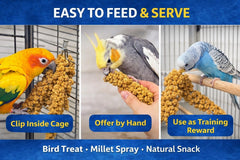 USA grown millet from Birds LOVE highlighted for quality and safety.