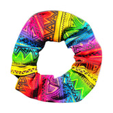Birdsbesafe Tribal Stripes Cat Collar Cover front view enhances visibility for safe outdoor exploration.