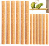 Birheatry sand perch covers, 10-inch yellow pack; promotes natural beak polishing for small birds.