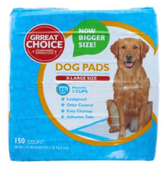 Birsppy Grreat Choice X-Large Dog Pads front view for indoor use and large-area coverage.