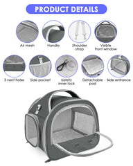 Bissap carrier ventilation net ensures steady airflow for small pets
