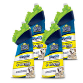 Bissell Woolite Pet Urine Eliminator brushhead in action for on-the-spot stain scrubbing