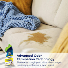 Product on carpet and upholstery ready for pet bedding and living areas use