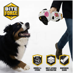 Durable Bite Force plush toy designed for aggressive chewers