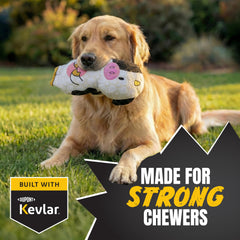 Kevlar reinforced seams on Bite Force dog toy for durability