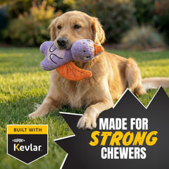 Bite Force kevlar-reinforced toy closeup emphasizing durability and long chew sessions