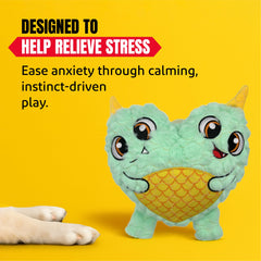 Bite Force plush puppy toy in blue ideal for teething and cuddling