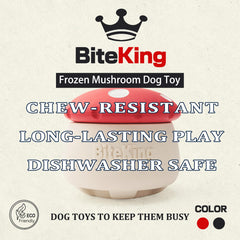 BiteKing freeze enrichment mold with frozen treats for puzzle play.