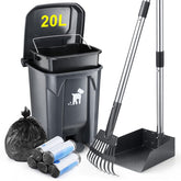 Biubiucat dog pooper scooper set with long handle for easy yard cleanup.