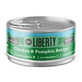 BIXBI Liberty chicken pumpkin in broth, grain-free cat meal.