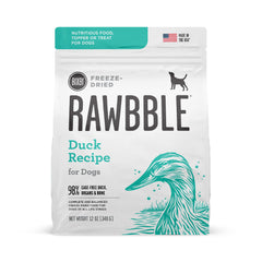 BIXBI Liberty Duck freeze-dried bites close-up, high-protein canine snack