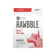 BIXBI Liberty freeze-dried beef bites in a bowl for easy feeding