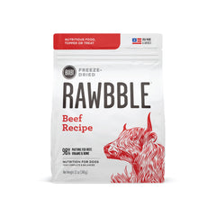 BIXBI Liberty freeze-dried beef topper poured into a bowl for quick nutrition