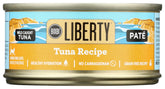 BIXBI Liberty tuna pate can front shows grain-free protein-rich wet cat food.