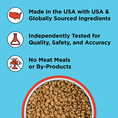 BIXBI Liberty lab-testing results graphic indicating safety and quality checks