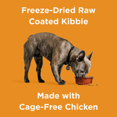 BIXBI Rawbble chicken kibble close-up highlighting 30 percent protein for lean muscles