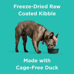 BIXBI Rawbble freeze-dried coating on duck enhances nutrition and flavor