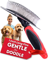 Bixy Pixy Dog Slicker Brush Large with ball-tipped pins for gentle detangling
