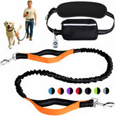 BJDQHKJ hands-free leash with shock-absorbing bungee for smoother runs and jogs.