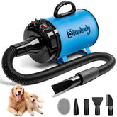 Blanlody dog hair dryer front view showing powerful performance for fast grooming