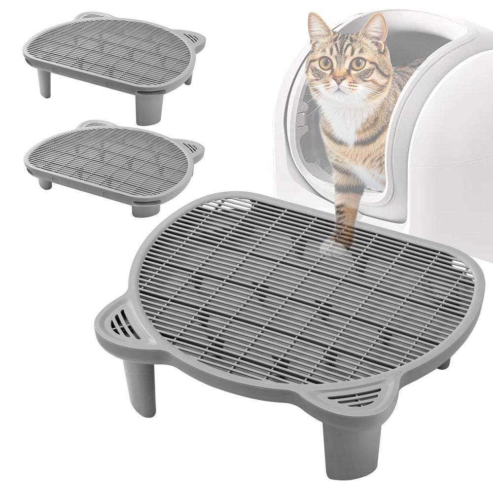 Blata Litter Catching Step platform captures paw litter for a cleaner floor.