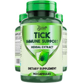 BLIVA Tick Immune Support bottle front showing packaging for tick-prone environments.