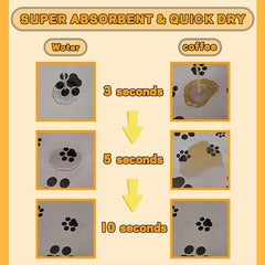 Blkjsgly mat featuring footprints design for bowls