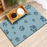 Blkjsgly pet feeding mat absorbent demonstrates quick spill absorption and floor protection