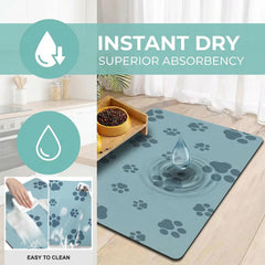 Blkjsgly pet feeding mat prevents stains and keeps surfaces clean after spills