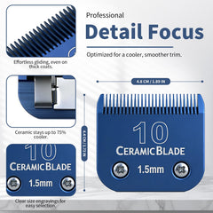 BLOTMS ceramic blade close-up highlights cooler edge and reduced pulling